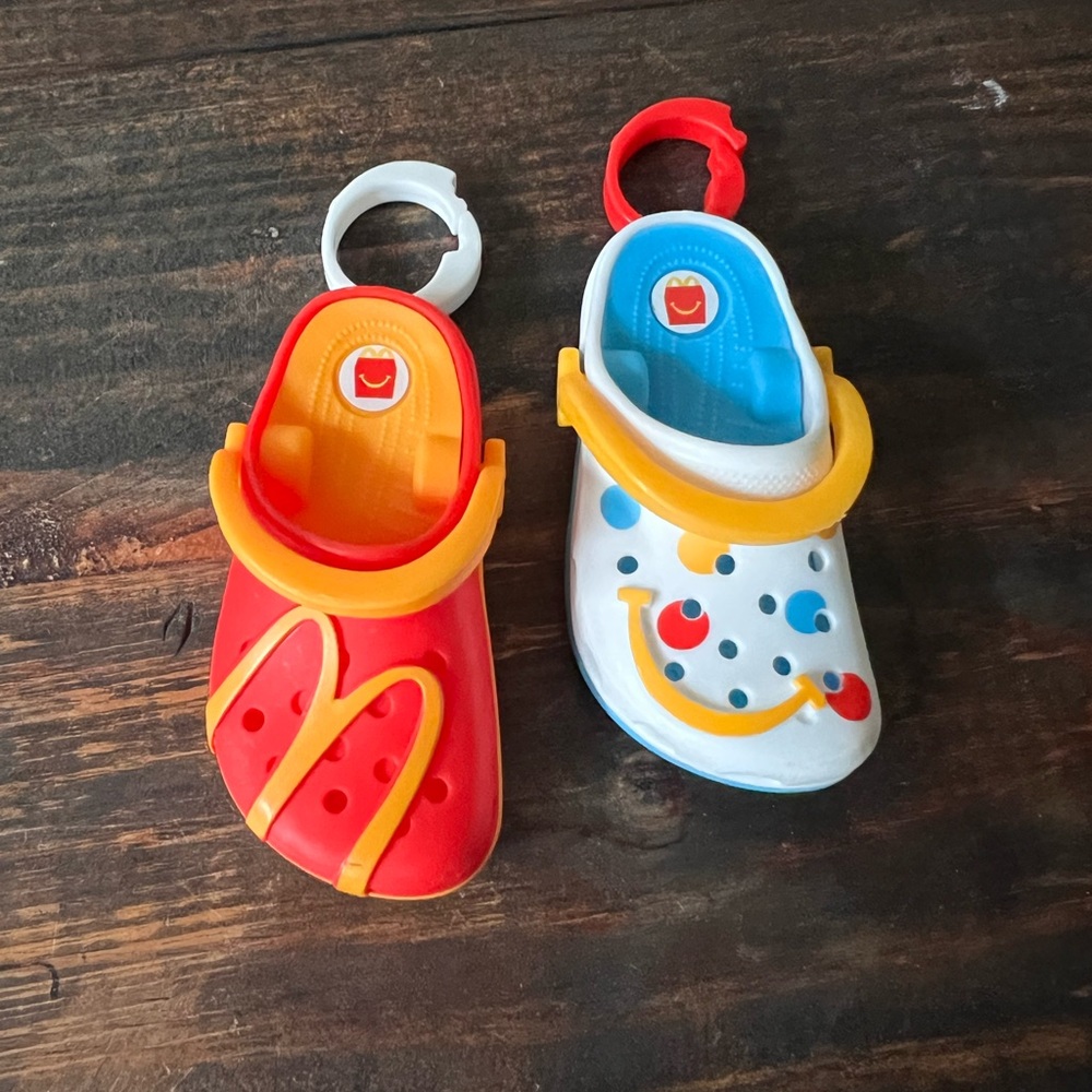 2024 McDonald's Mini Crocs 2 Keychains